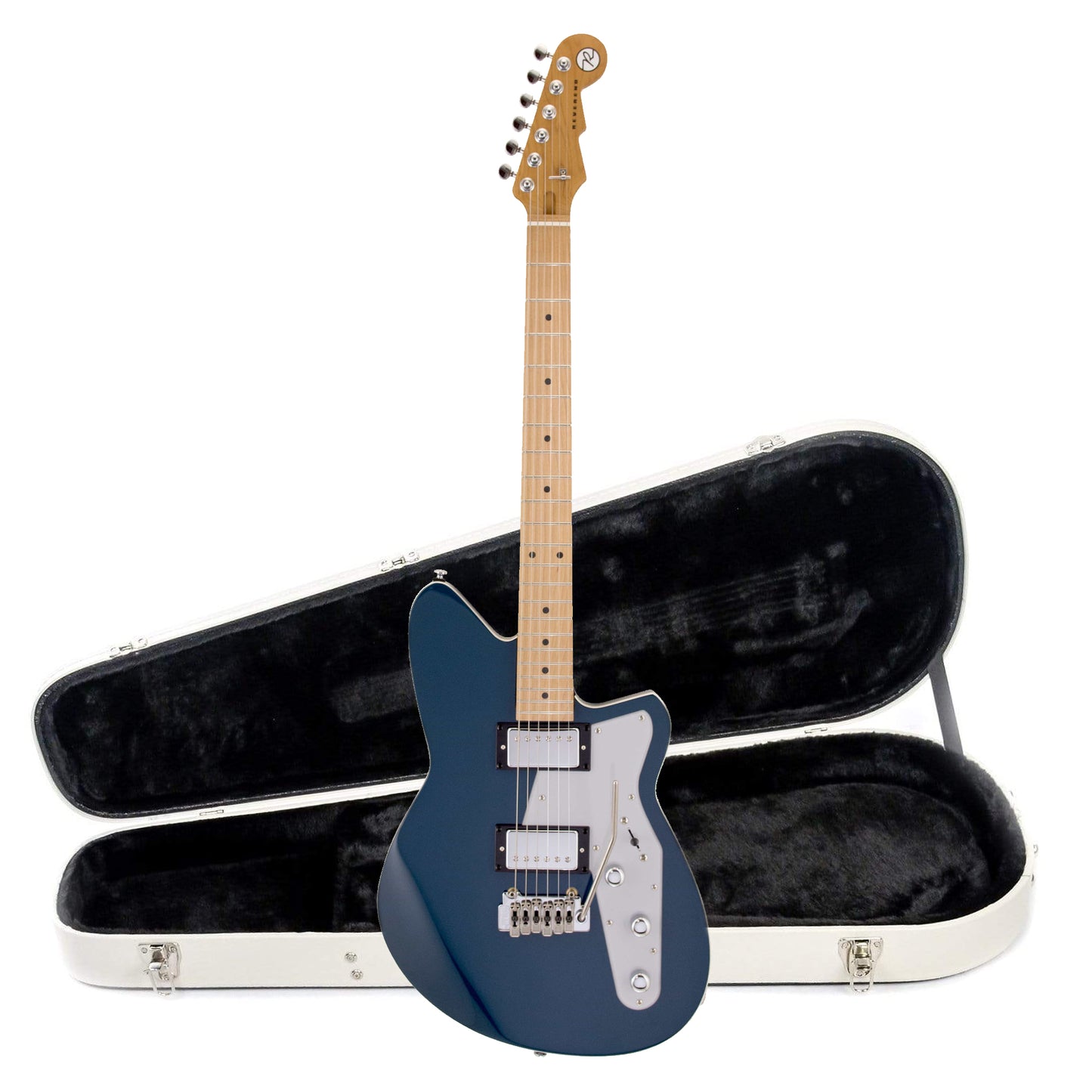 Reverend Jetstream HB High Tide Blue Hardshell Case Bundle