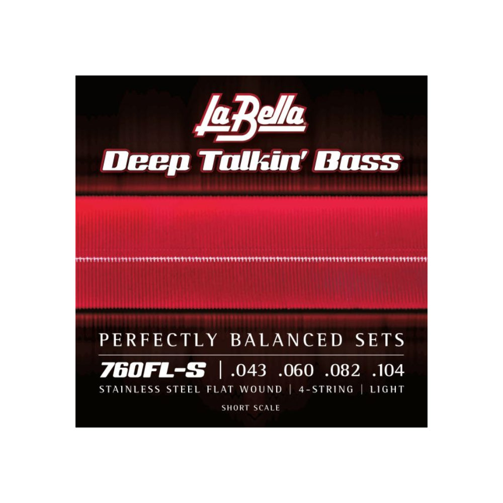 La Bella 760FL-S Deep Talkin' Bass Flats Light Short Scale 43-104