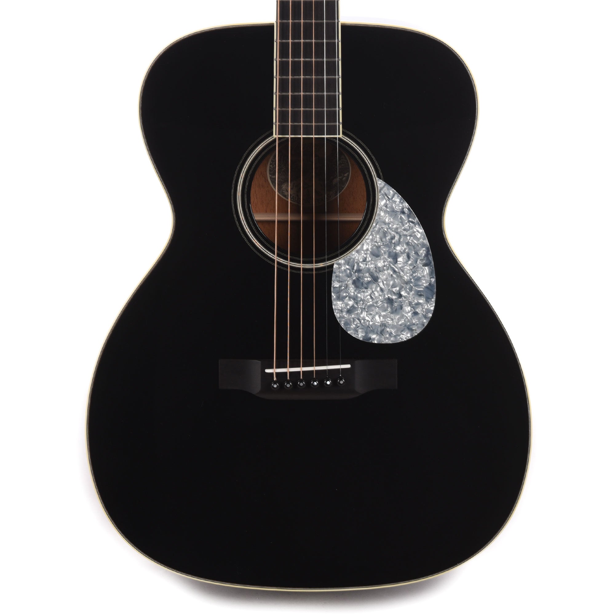 Collings OM1 Jet Black Top Doghair Back/Sides w/Pearloid Pickguard