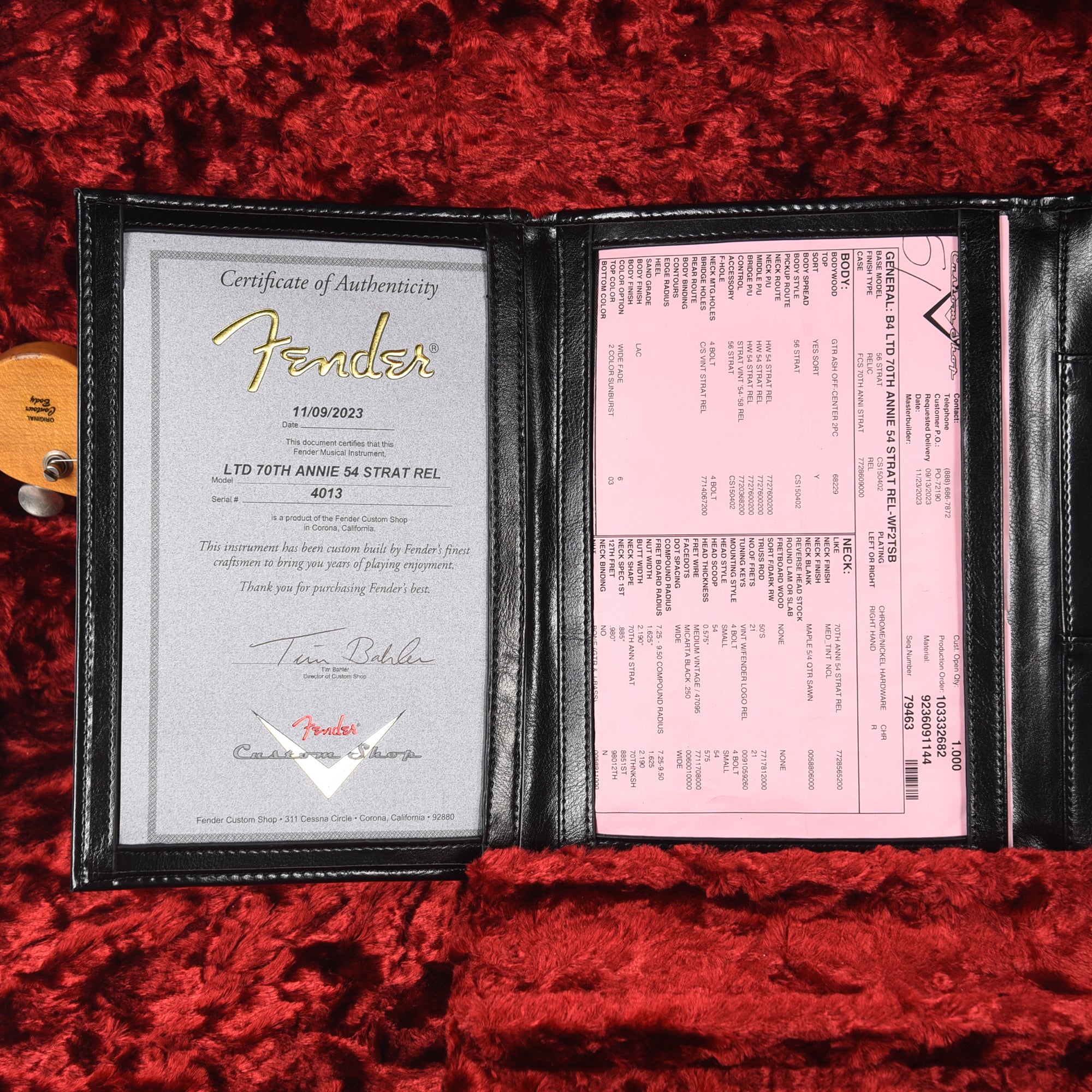 Fender Custom Shop Limited Edition 70th Anniversary 1954 Stratocaster Relic Wide-Fade 2-Color Sunburst