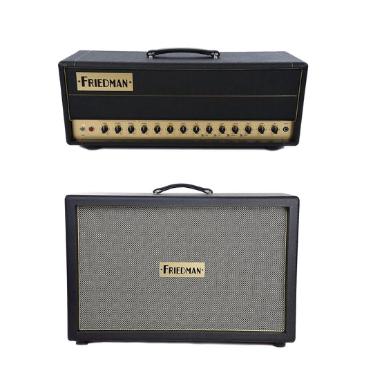 Friedman BE-50 Deluxe EL34 50W Head and 2x12 Rear-Ported Closed-Back Cabinet Bundle