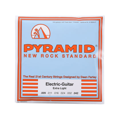 Pyramid New Rock Standard Electric Guitar Strings Extra Light 9-42