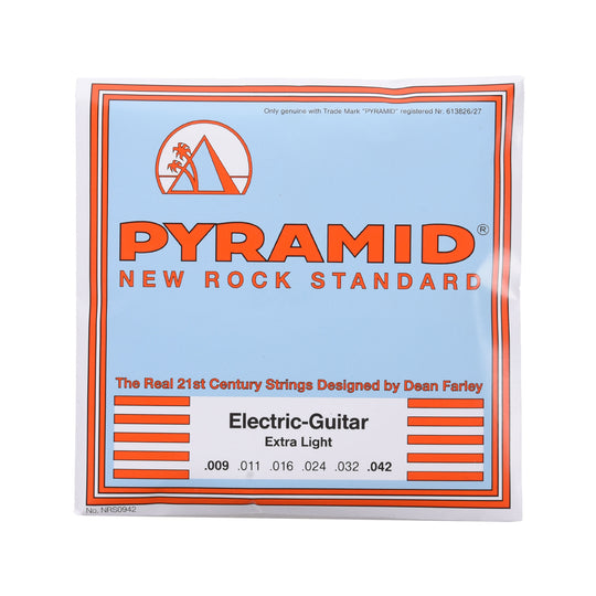 Pyramid New Rock Standard Electric Guitar Strings Extra Light 9-42