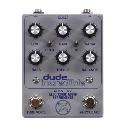 Electronic Audio Experiments Special Run Dude Incredible Tube Voice/Fuzz Pedal Tape Reel Grey