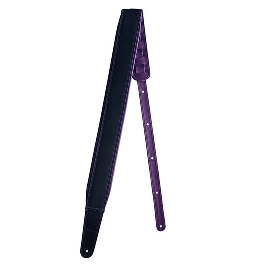 Richter Springbreak I Nappa Guitar Strap Genuine Leather Padded Black / Violet
