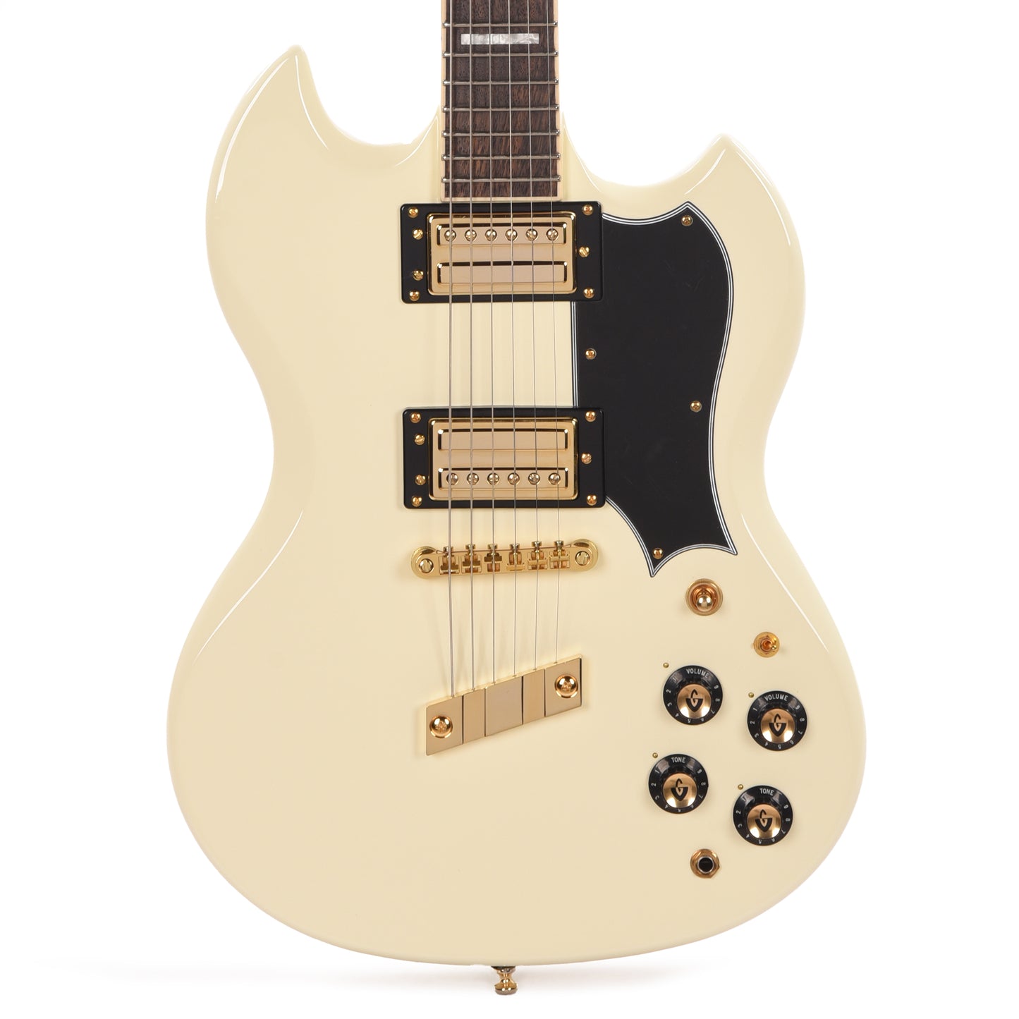 Guild Polara Kim Thayil Solid Body Electric Guitar Vintage White