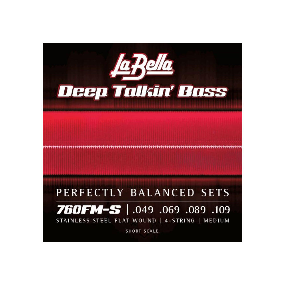 La Bella 760FM-S Deep Talkin' Bass Flats Medium Short Scale 49-109