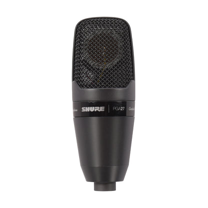 Shure PGA27 Large Diaphragm Side-Address Cardioid Condenser Microphone w/Shock-Mount & Case