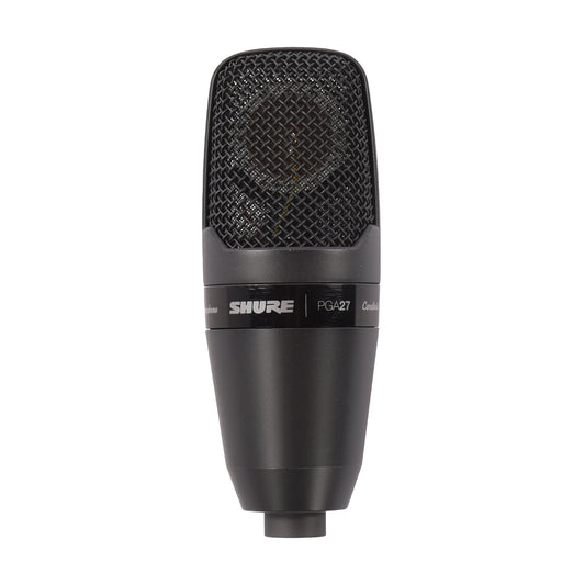 Shure PGA27 Large Diaphragm Side-Address Cardioid Condenser Microphone w/Shock-Mount & Case