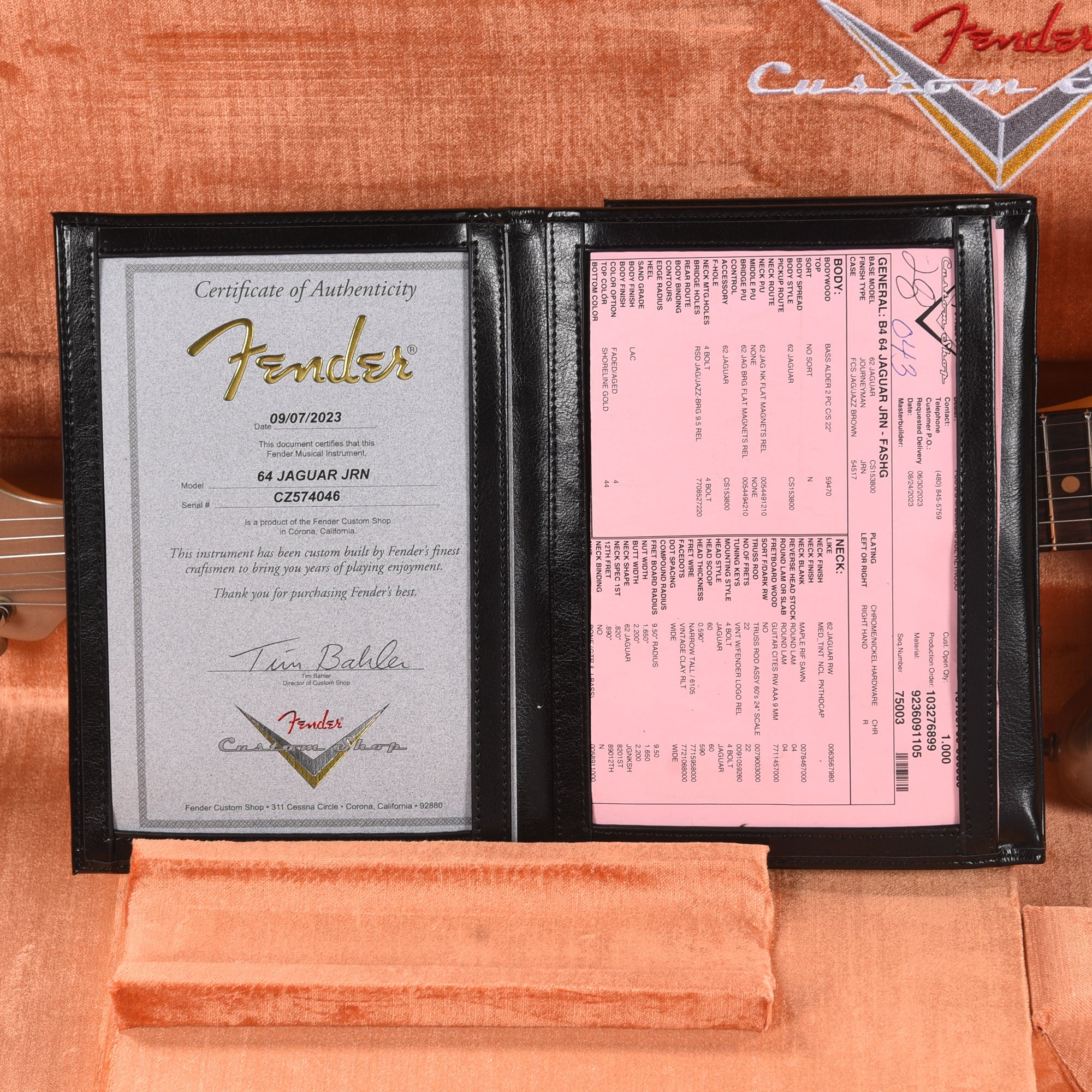 Fender Custom Shop 1964 Jaguar Journeyman Relic Faded Aged Shoreline Gold Metallic