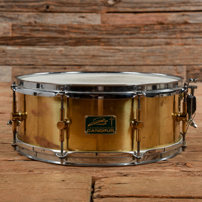 Canopus 5.5x14 Brass Snare Drum USED