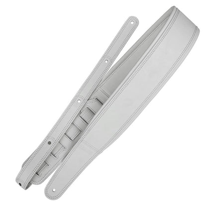 Richter Springbreak I Leatherette Guitar Strap Vegan Padded White