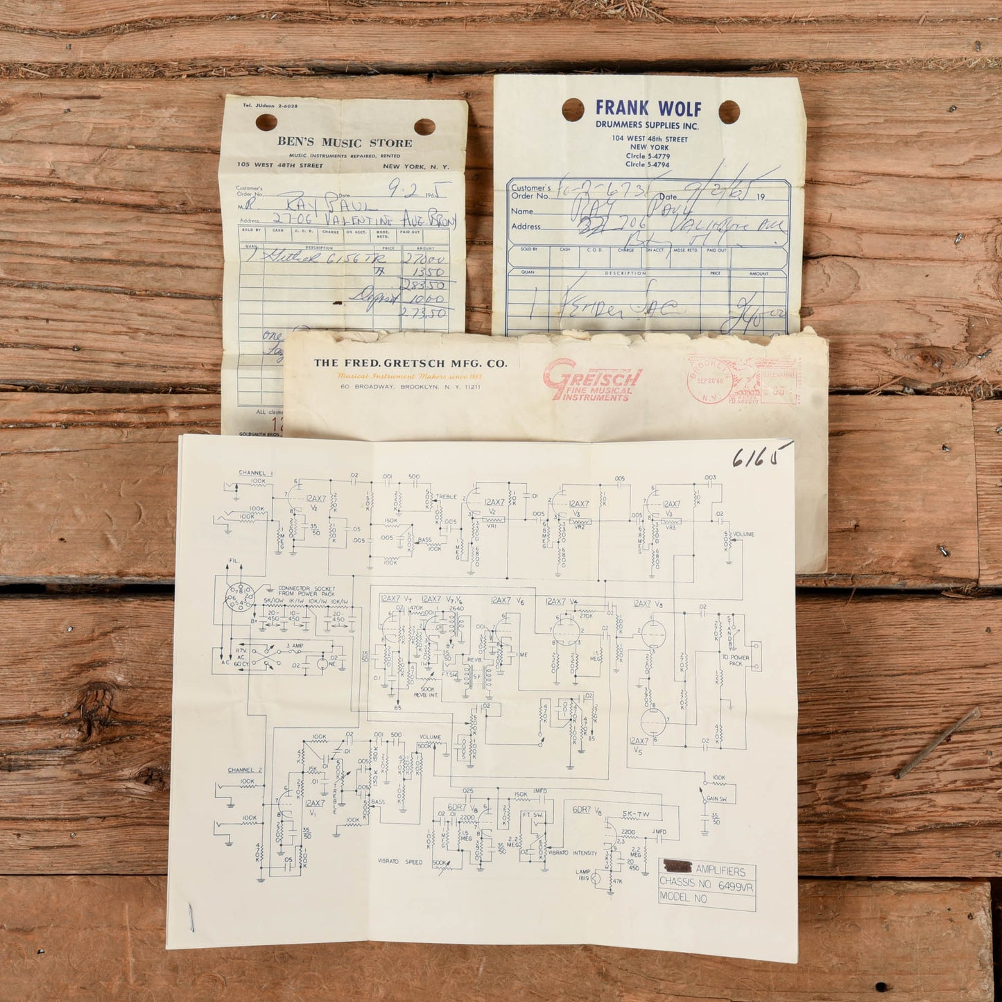 Gretsch Model 6165 2x12" Combo Guitar Amp  1960s