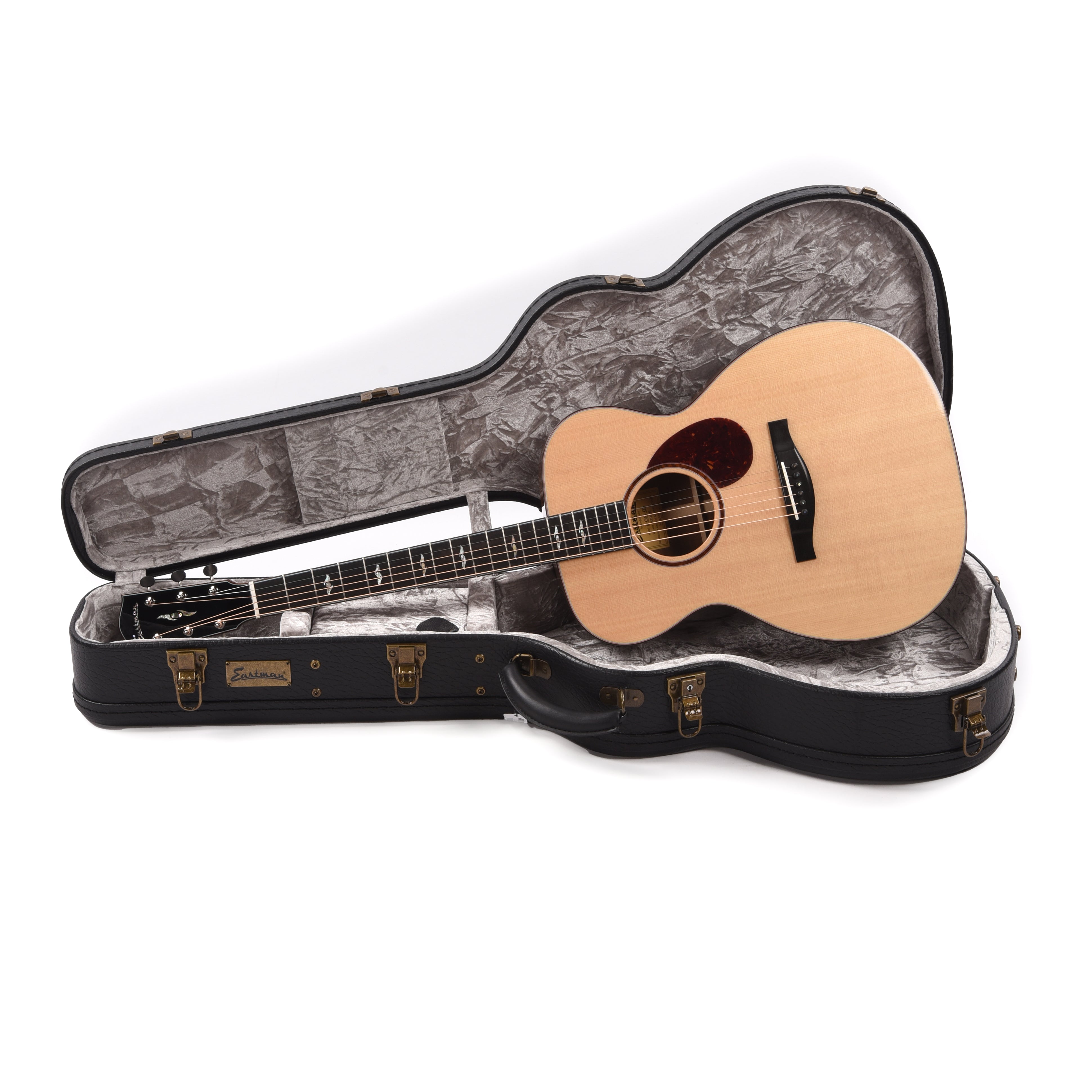 Eastman L-OM-QS European Spruce/AA Quilted Sapele OM Natural