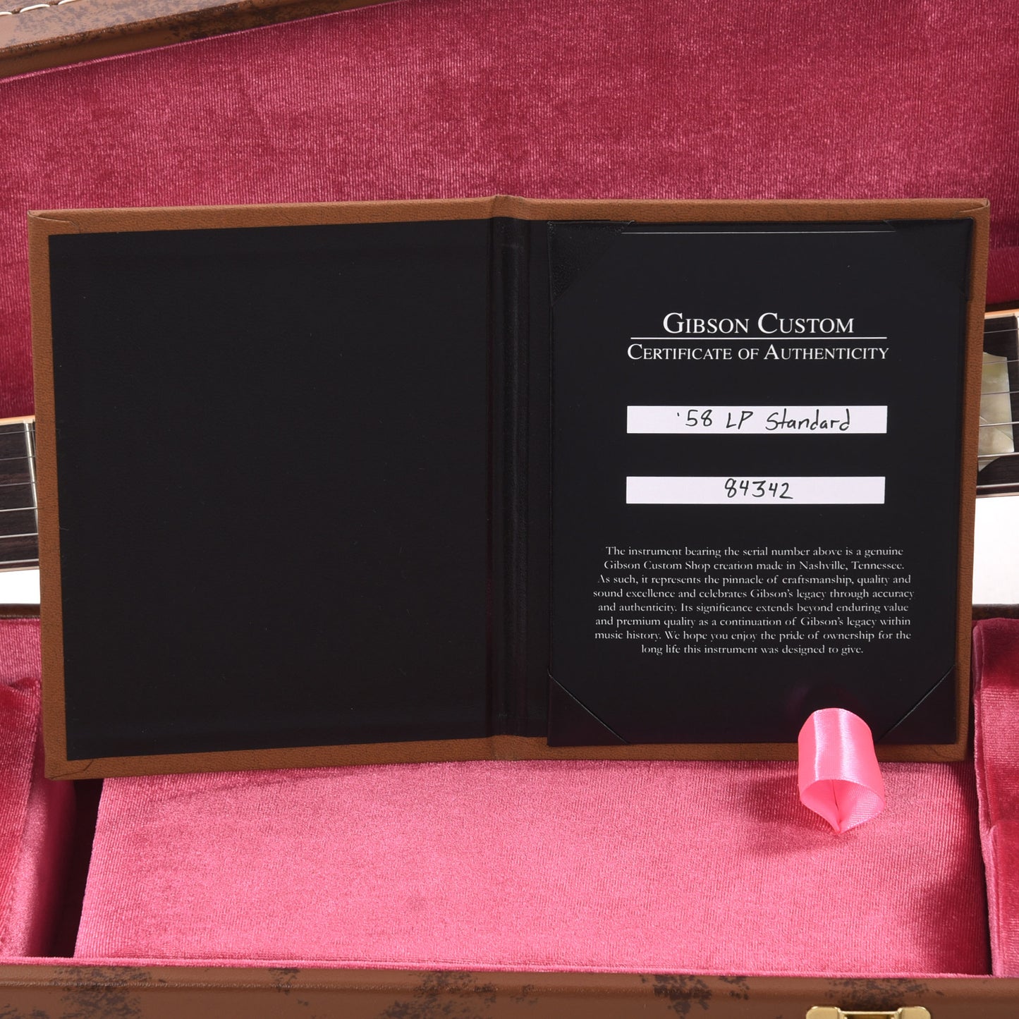 Gibson Custom Shop 1958 Les Paul Standard "CME Spec" Amber VOS w/59 Carmelita Neck