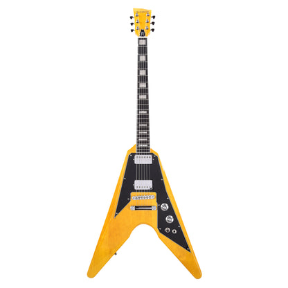 Dunable DE Asteroid Korina Aged Clear w/Bare Knuckle The Mule Humbuckers