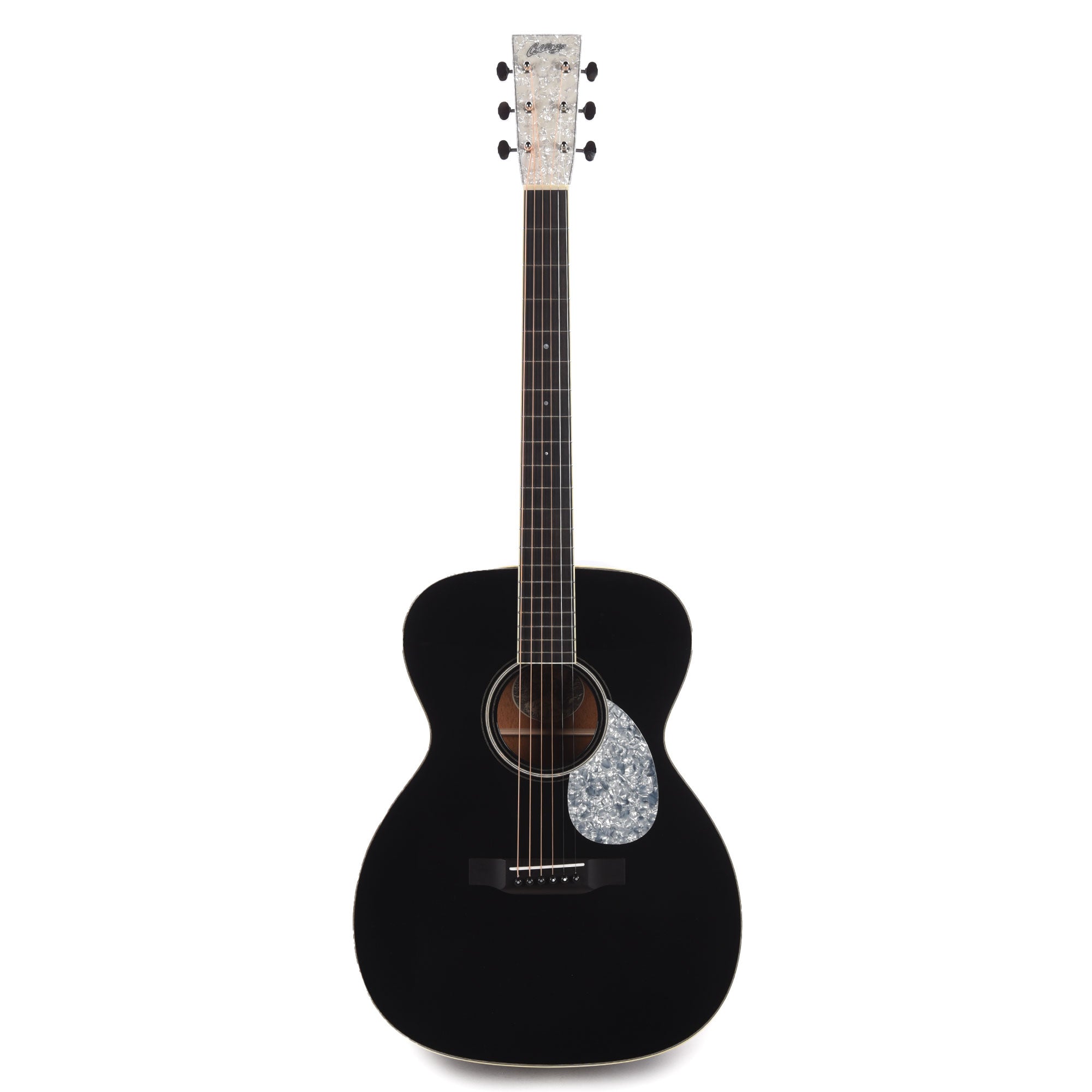 Collings OM1 Jet Black Top Doghair Back/Sides w/Pearloid Pickguard