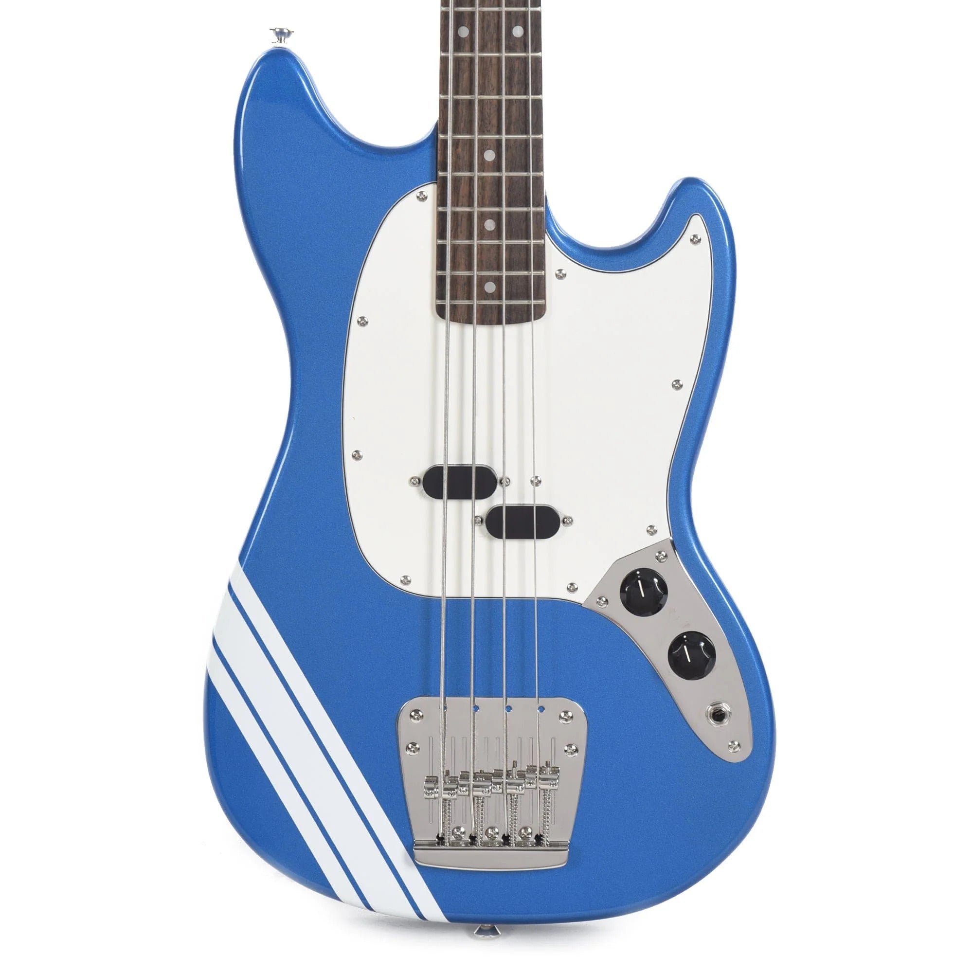 Squier Classic Vibe '60s Competition Mustang Bass Lake Placid Blue w/Olympic White Stripe