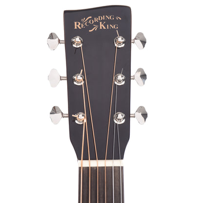 Recording King Deluxe All Solid Dreadnought Aged Adirondack Spruce/Mahogany