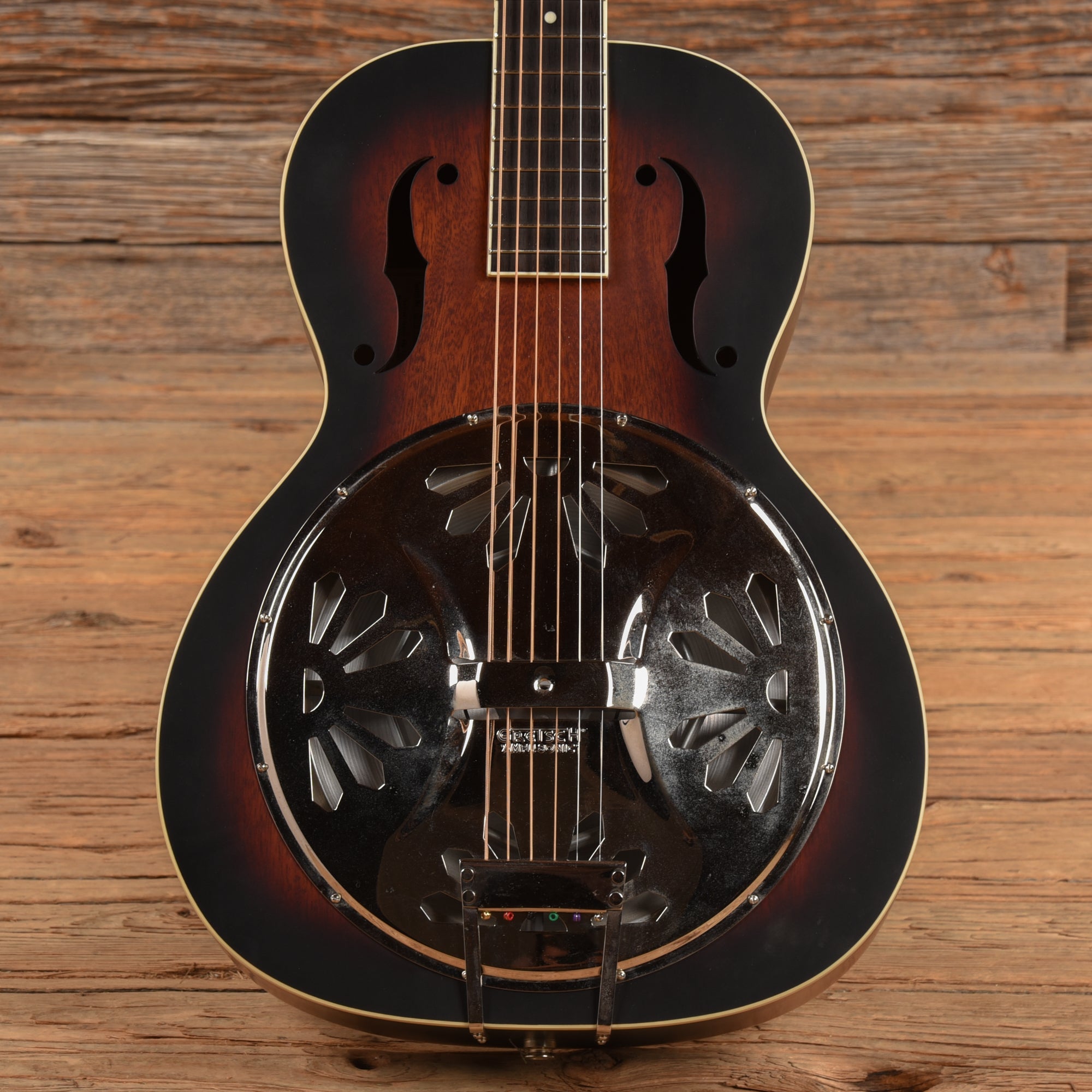 Gretsch G9240 Alligator Round-Neck Biscuit Cone Resonator Sunburst 2017