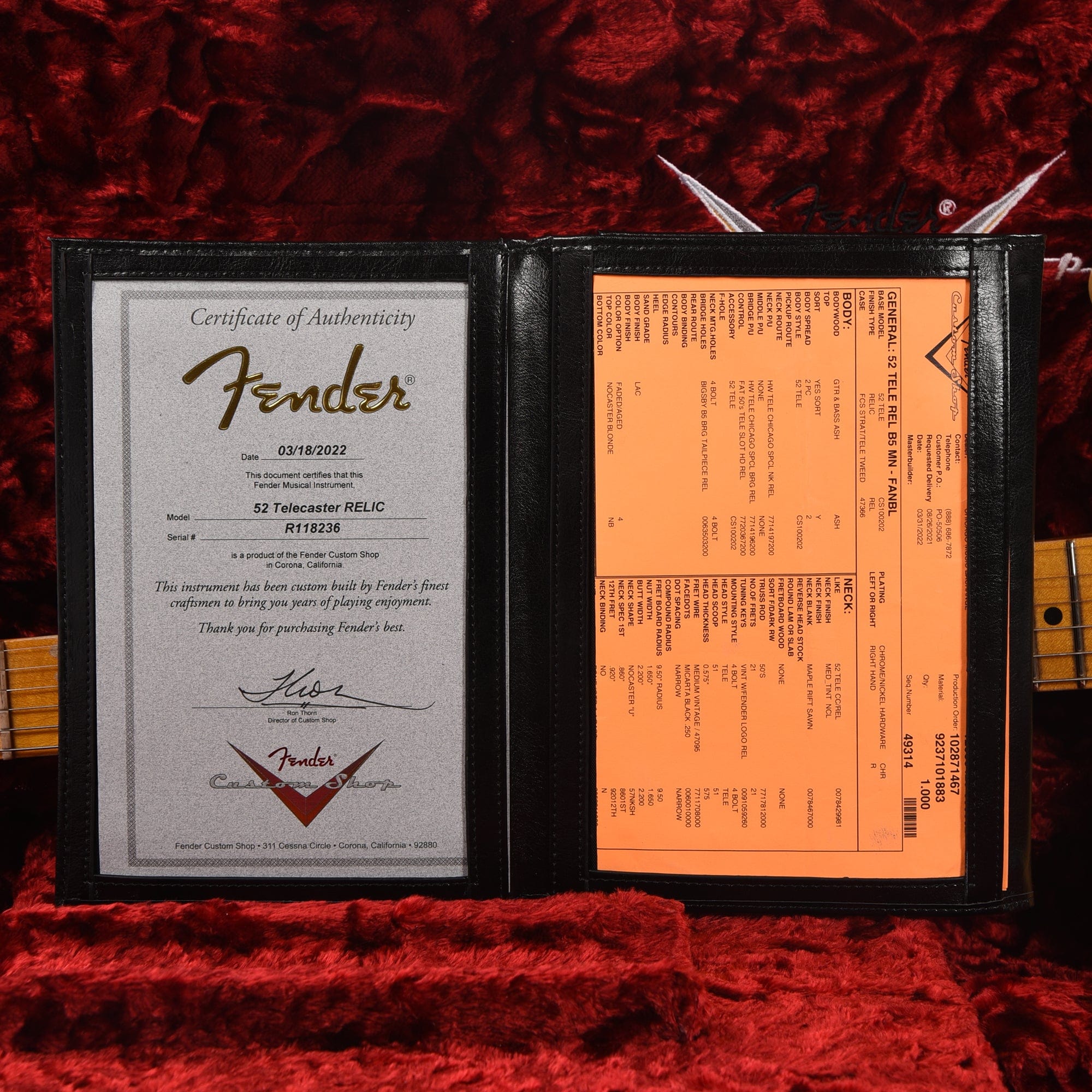 Fender Custom Shop 1952 Telecaster 