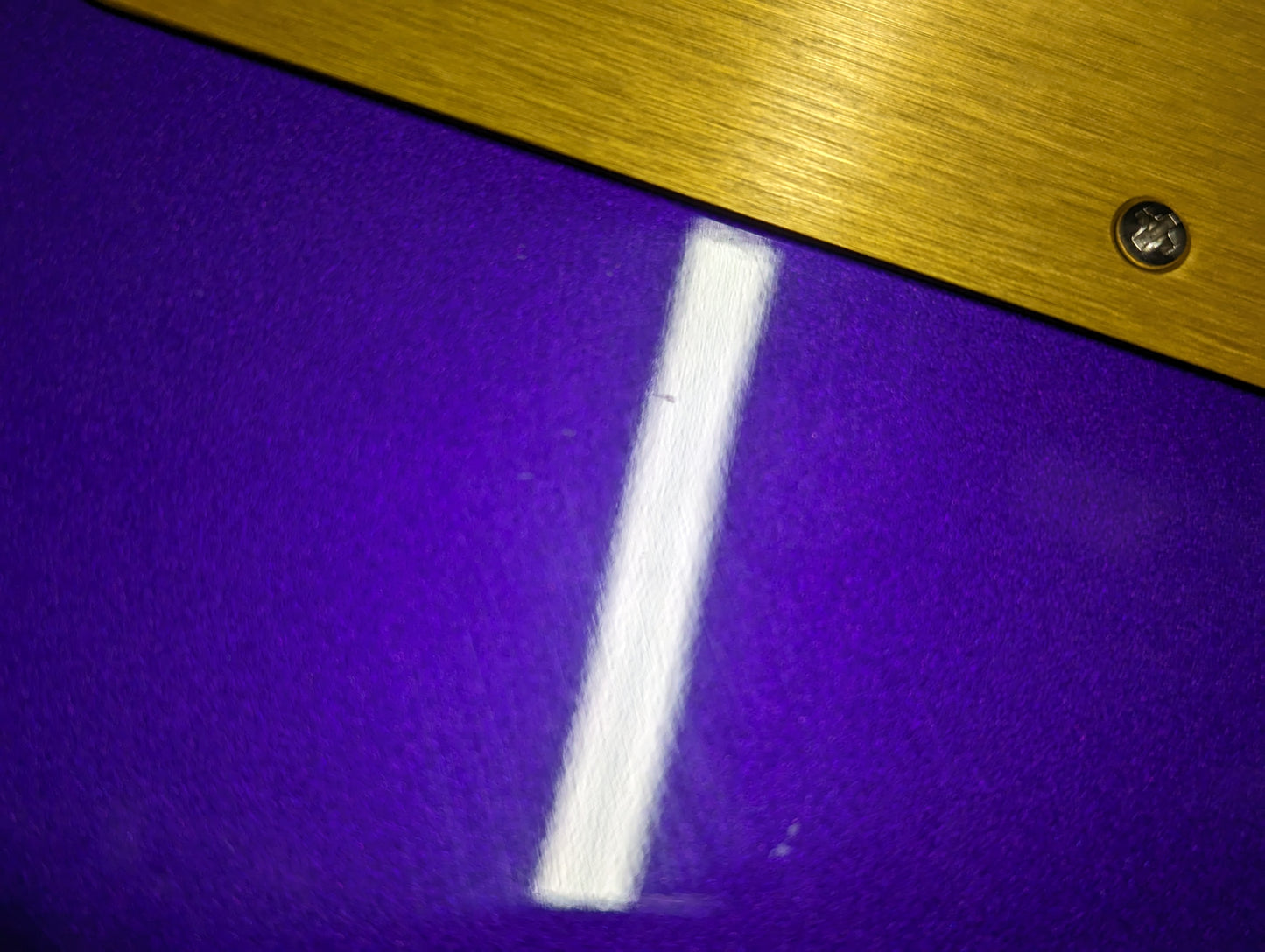 Fender American Ultra Stratocaster Plum Metallic w/Ebony Fingerboard & Anodized Gold Pickguard