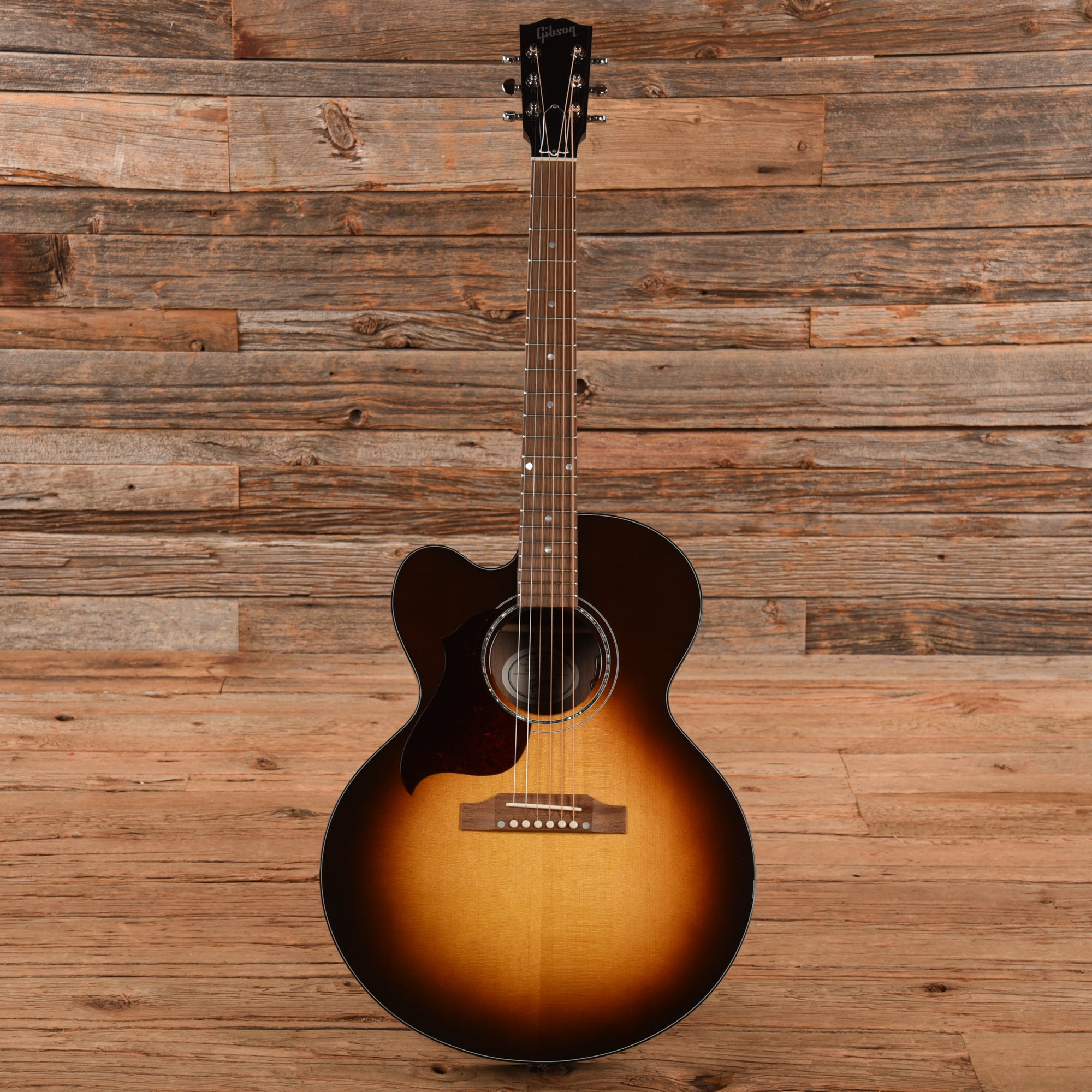 Gibson J-185 EC Modern Walnut Sunburst 2022 LEFTY