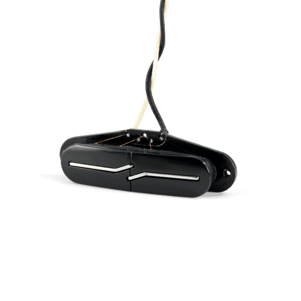 Lindy Fralin Split Blade for Mustang Neck Pickup Black Blues Output Round (7.25" to 9" Radius)