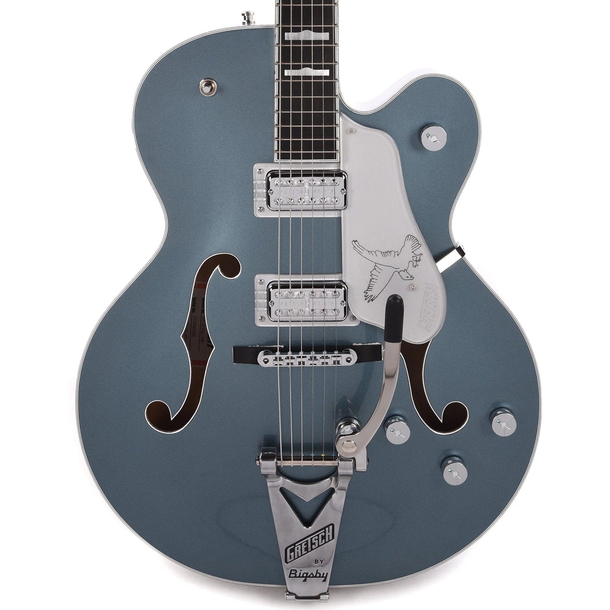 Gretsch G6136T LTD 140th Double Platinum Falcon with String-Thru Bigsby Two-Tone Stone Platinum/Pure Platinum