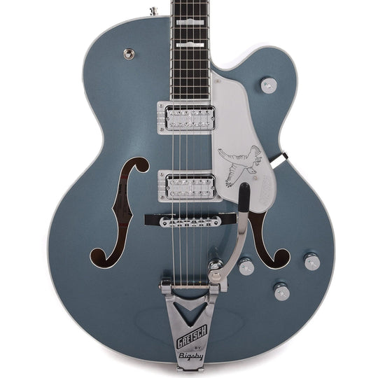 Gretsch G6136T LTD 140th Double Platinum Falcon with String-Thru Bigsby Two-Tone Stone Platinum/Pure Platinum
