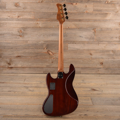 Sire Marcus Miller V10 DX Flame Maple/Swamp Ash 4-String Tobacco Sunburst