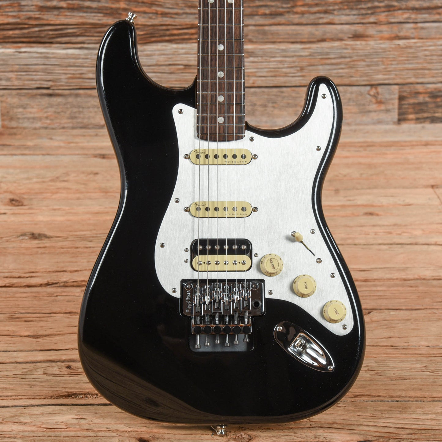 Fender American Ultra Luxe Stratocaster Floyd Rose HSS Mystic Black 2021