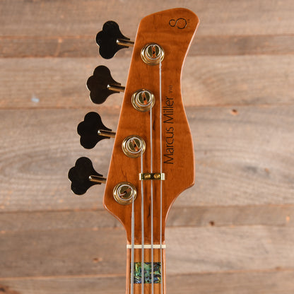 Sire Marcus Miller V10 DX Flame Maple/Swamp Ash 4-String Tobacco Sunburst