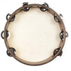 Meinl 1 Row Stainless Steel Jingle Headed Wood Tambourine Walnut Brown Drums and Percussion / Auxiliary Percussion