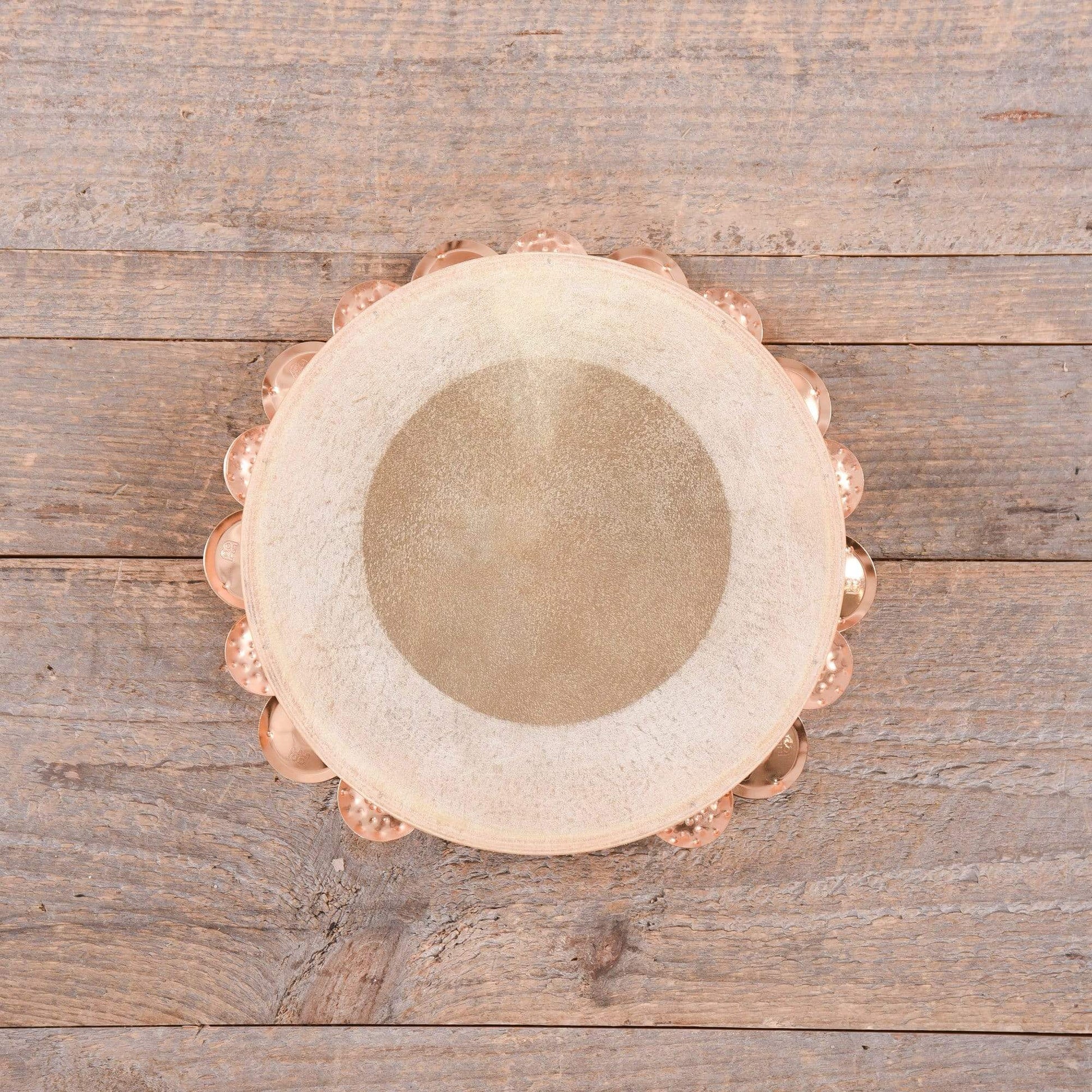 Meinl Artisan 10" Headed Wood Tambourine Cymbal Bronze Jingles 2 Rows Maple Frame Drums and Percussion / Auxiliary Percussion