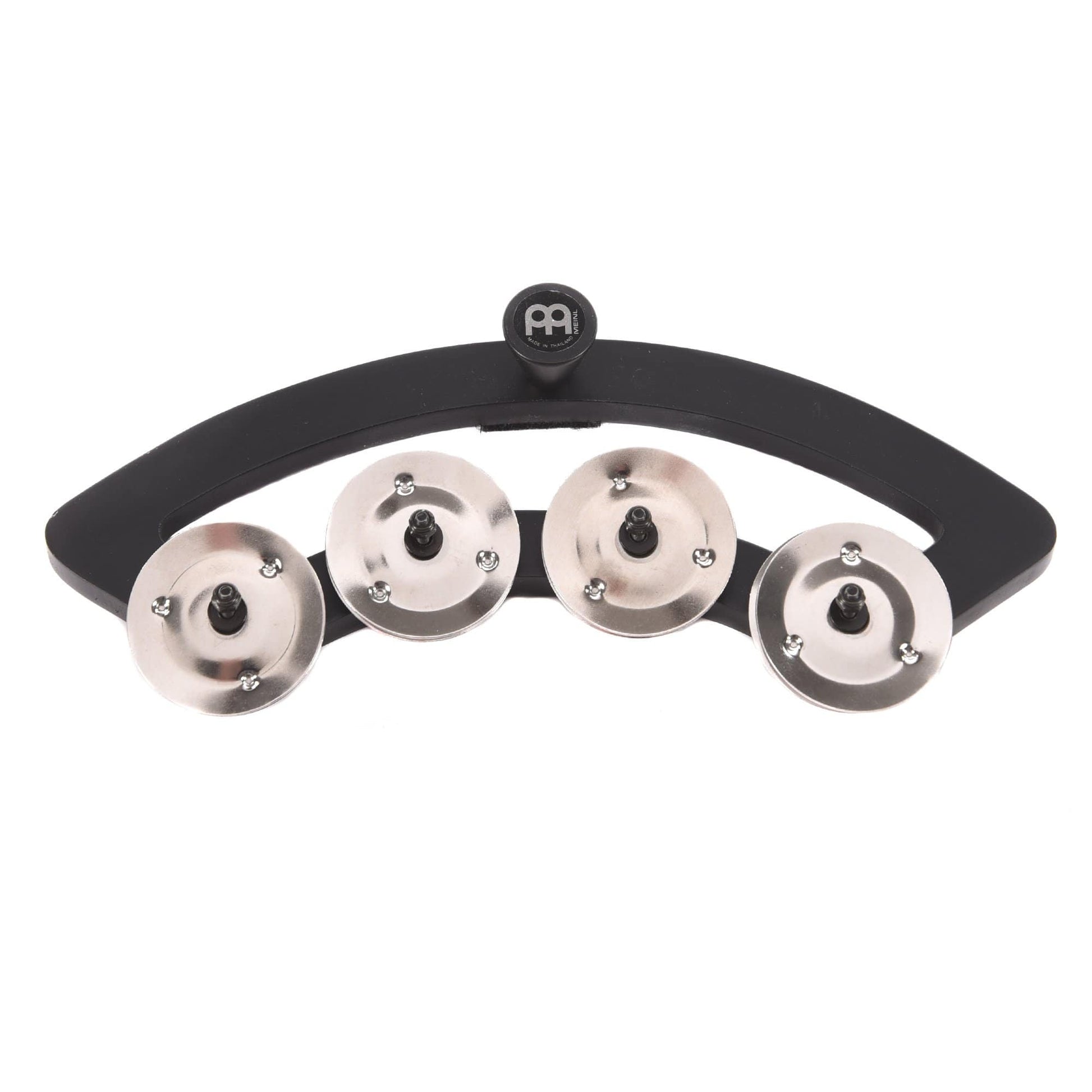 Meinl Backbeat Tambourine For 10-12" Drums, Stainless Steel Jingles Drums and Percussion / Auxiliary Percussion
