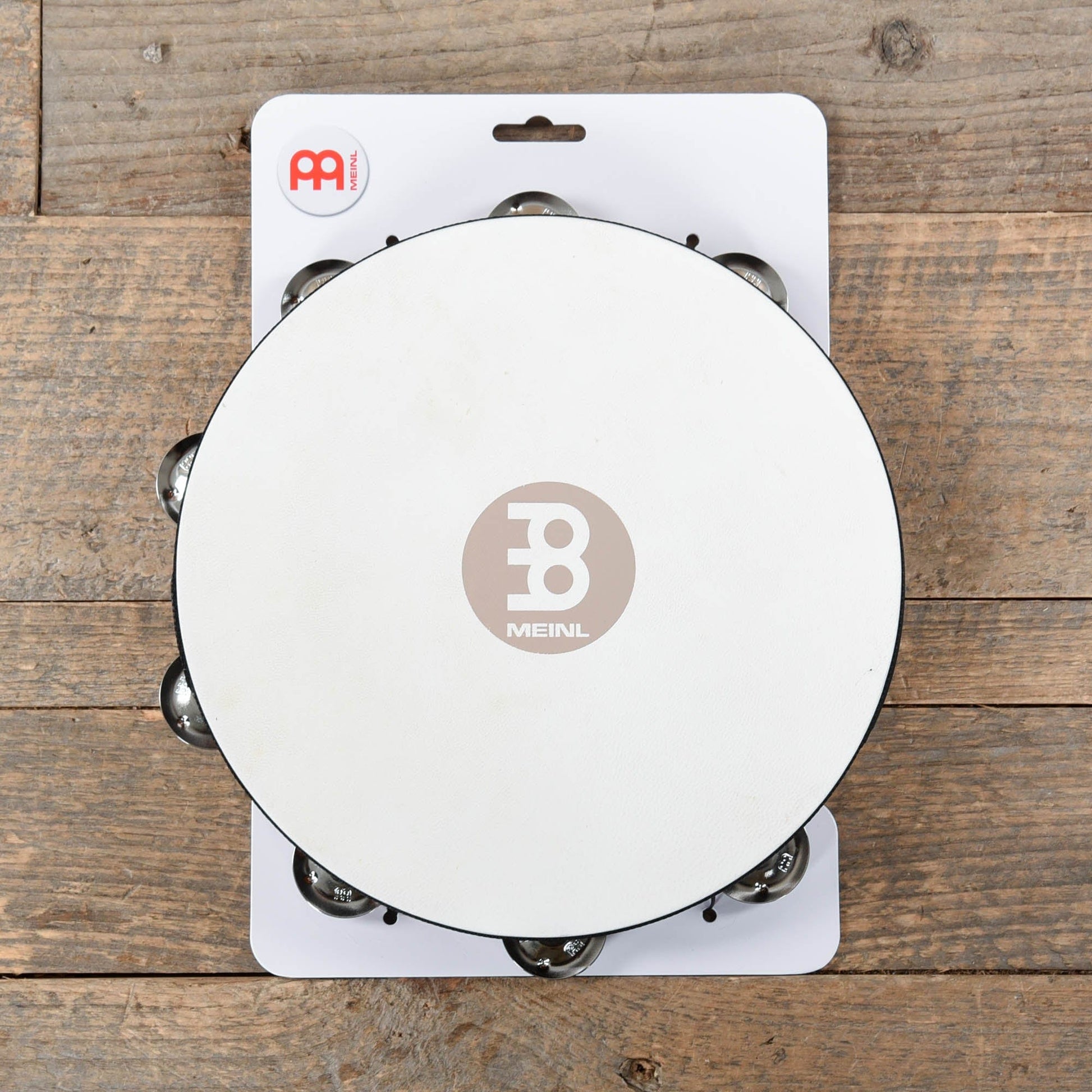 Meinl Headed Wood Tambourine Steel jingles  1 row version Drums and Percussion / Auxiliary Percussion