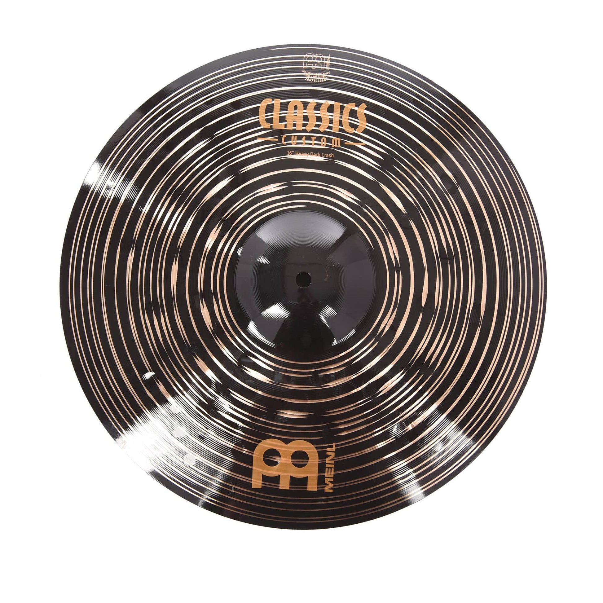 Meinl 16" Classics Custom Dark Heavy Crash Cymbal Drums and Percussion / Cymbals / Crash