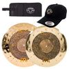 Meinl Byzance 18/19" Extra Dry Dual Crash Cymbal Set w/CDE Logo Hat & Stick Bag Drums and Percussion / Cymbals / Crash