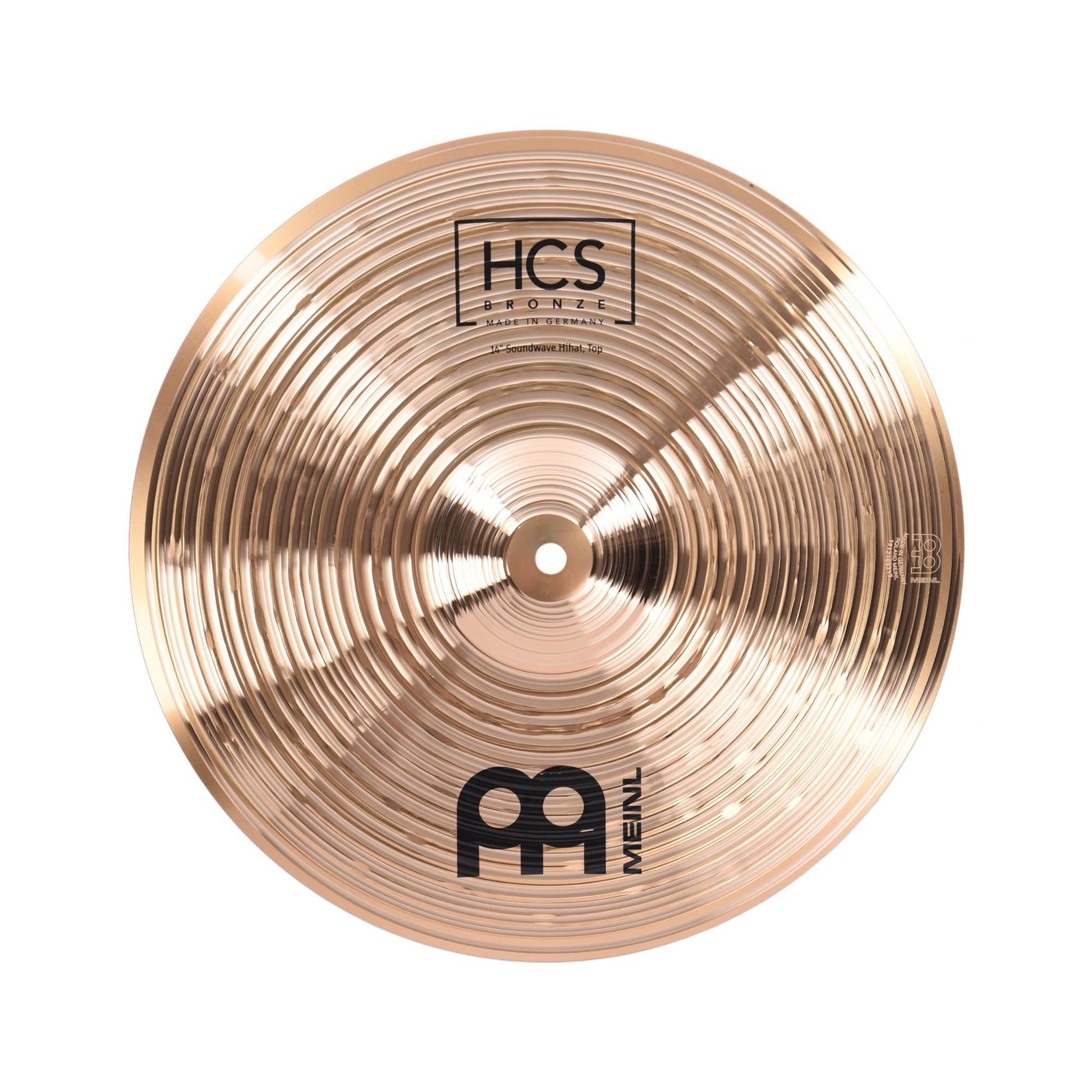 Meinl 14" HCS Bronze Soundwave Hi-Hat Pair Drums and Percussion / Cymbals / Hi-Hats