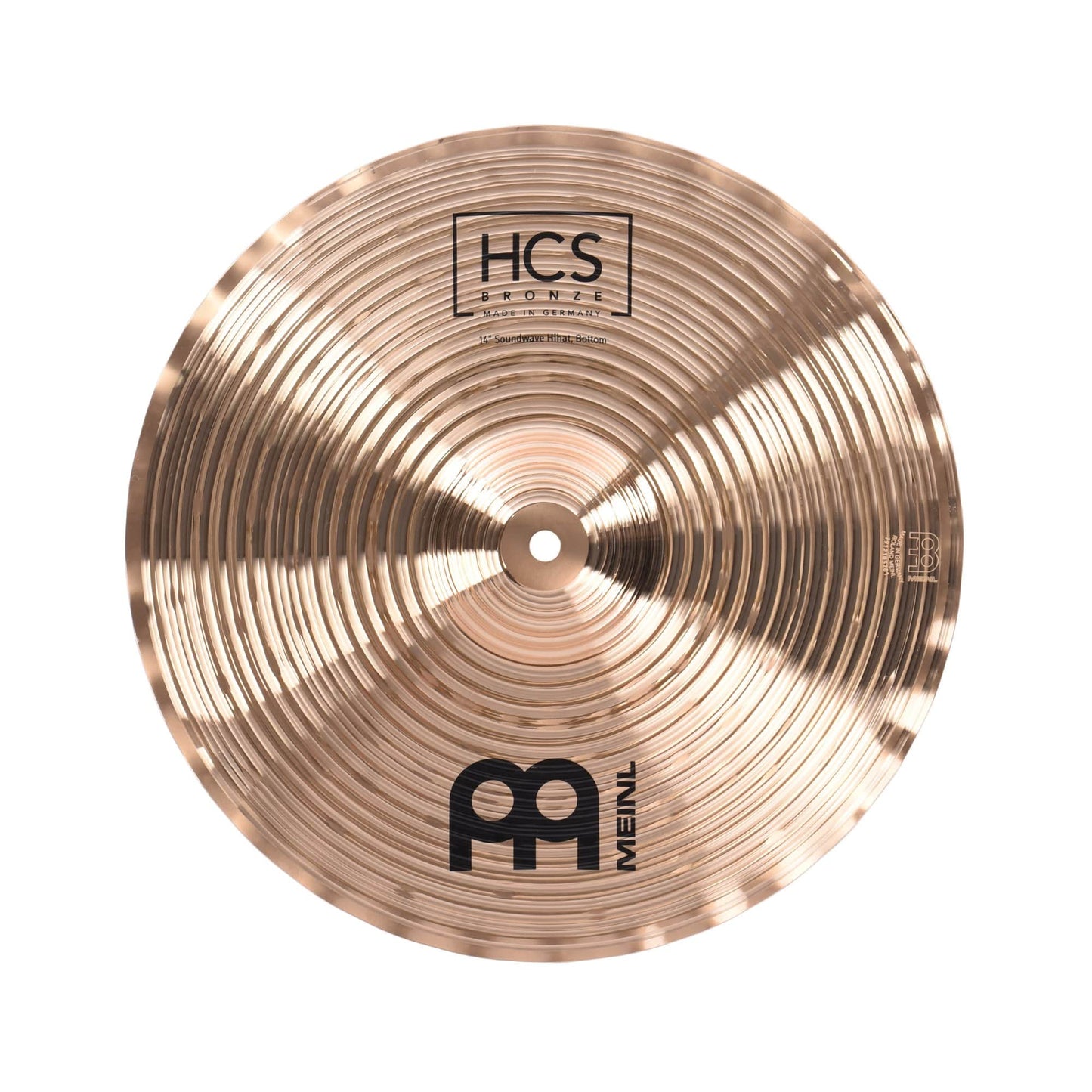 Meinl 14" HCS Bronze Soundwave Hi-Hat Pair Drums and Percussion / Cymbals / Hi-Hats