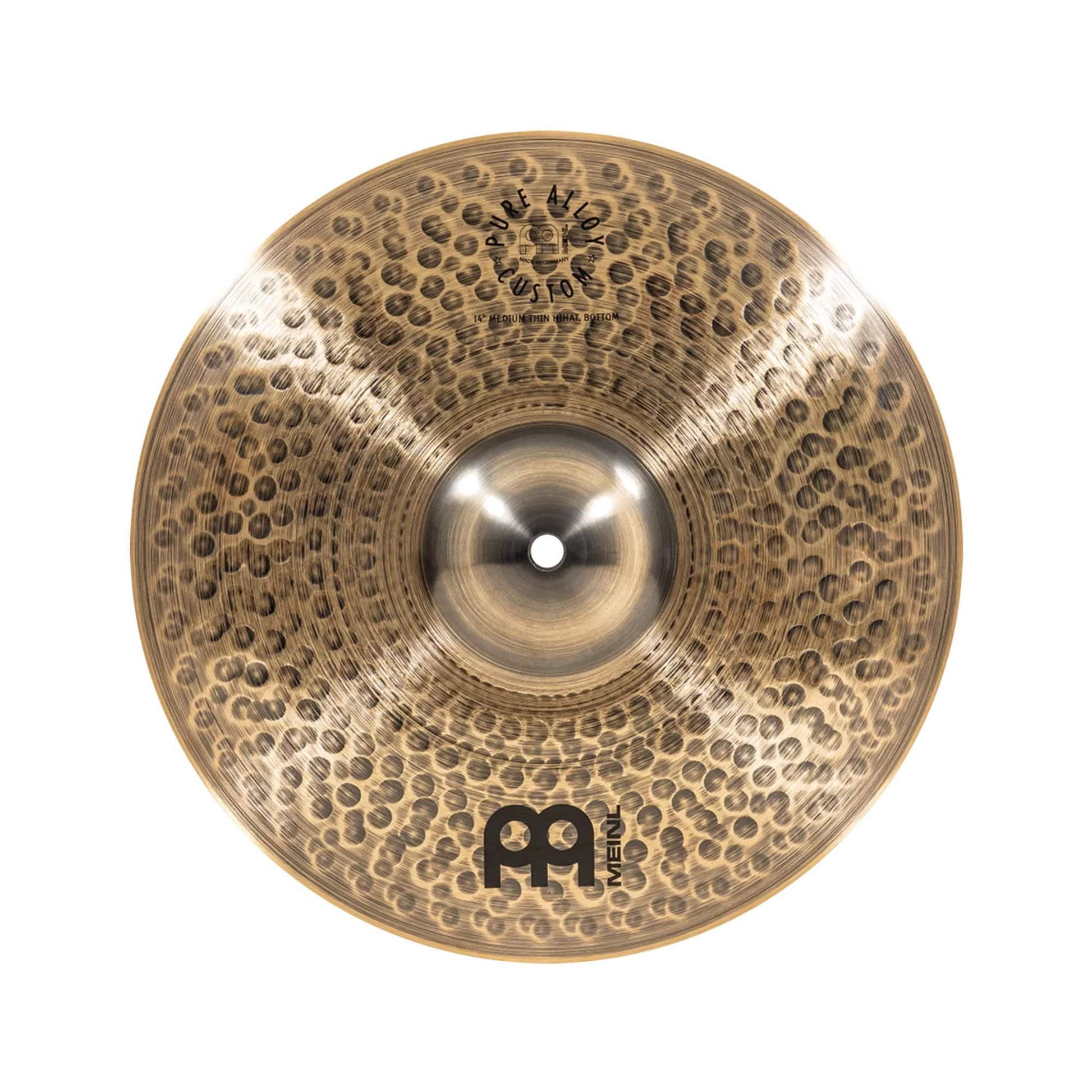 Meinl 14" Pure Alloy Custom Medium Thin Hi-Hat Pair Drums and Percussion / Cymbals / Hi-Hats