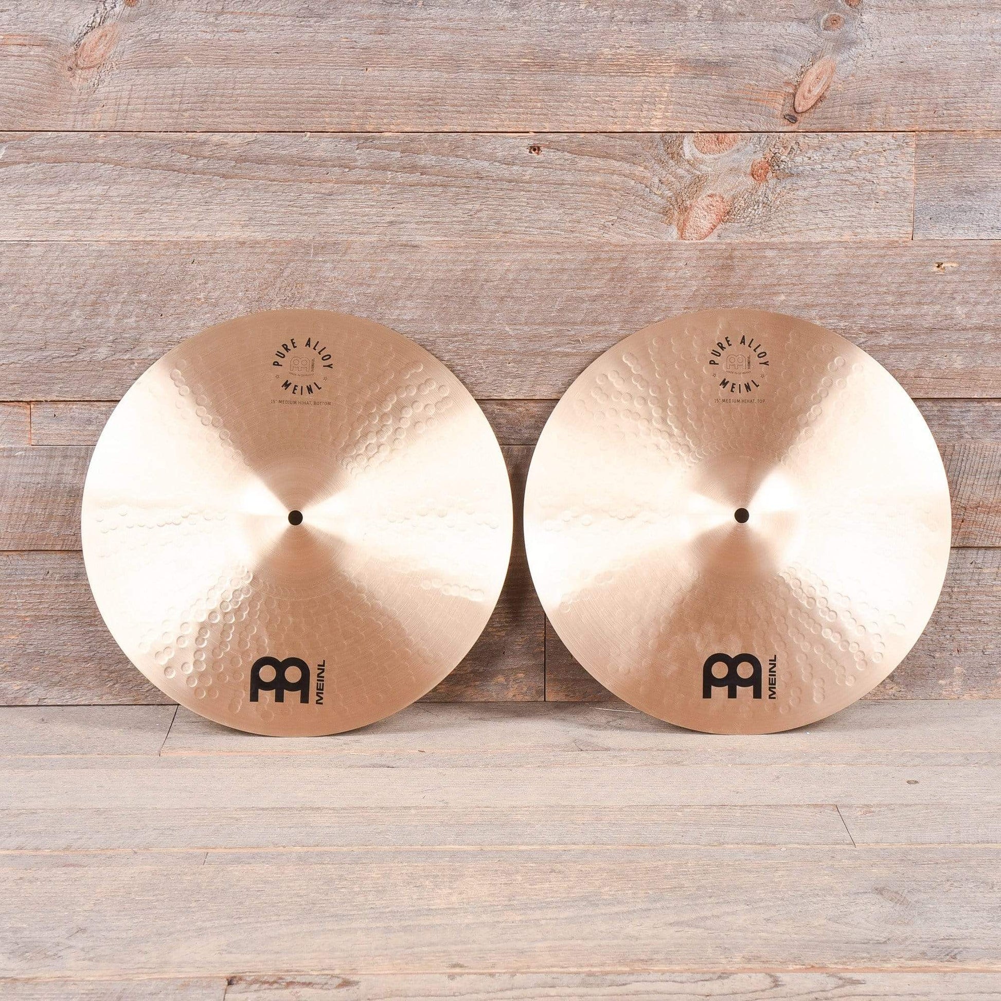 Meinl 15" Pure Alloy Medium Hi-Hat Pair Drums and Percussion / Cymbals / Hi-Hats