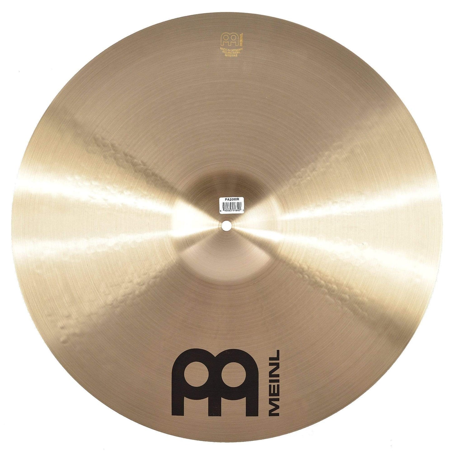 Meinl 20" Pure Alloy Medium Ride Cymbal Drums and Percussion / Cymbals / Ride