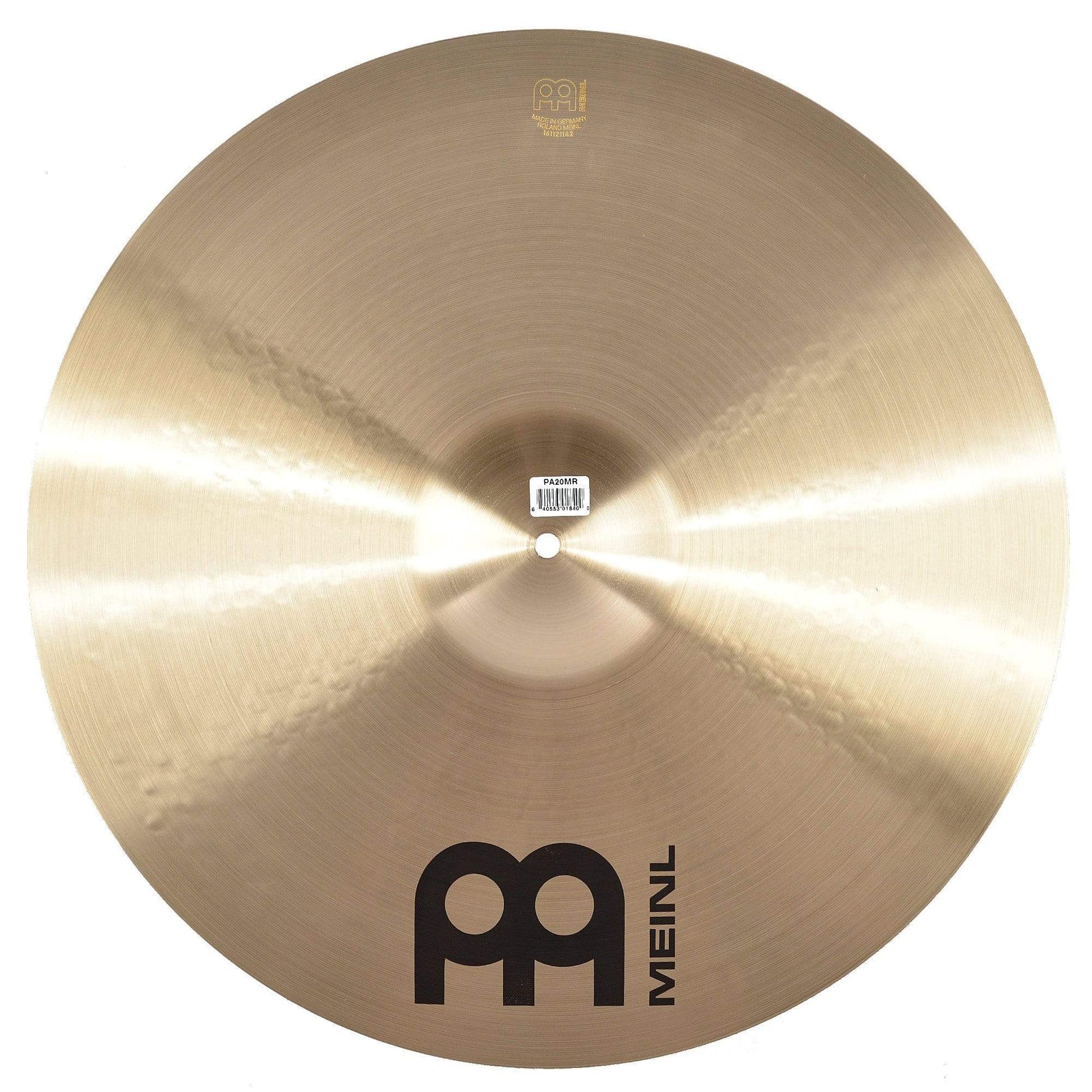Meinl 20" Pure Alloy Medium Ride Cymbal Drums and Percussion / Cymbals / Ride