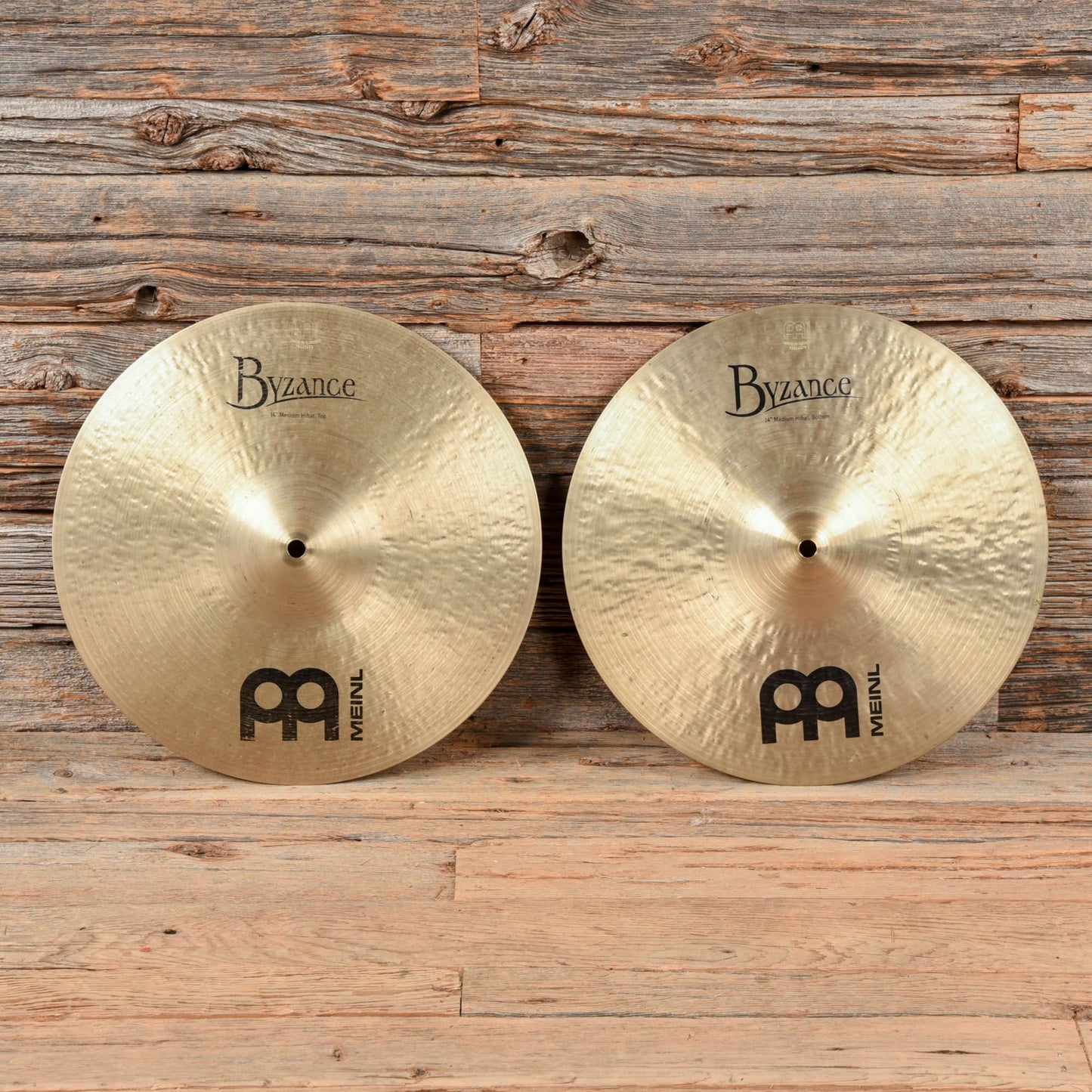 Meinl 14" Byzance Medium Hi-Hat Cymbals USED Drums and Percussion