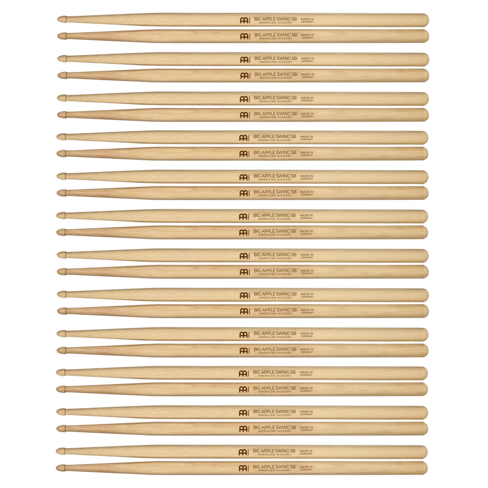 Meinl Big Apple Swing Wood Tip Drum Sticks (12 Pair Bundle) Drums and Percussion / Parts and Accessories / Drum Sticks and Mallets