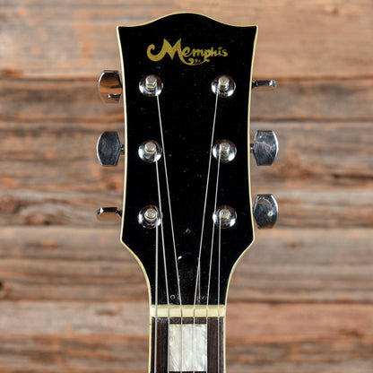 Memphis Singlecut Electric Guitar Black 1970s Electric Guitars / Solid Body
