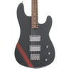 Lull XP1T4 4-String Satin Black w/15% Larger Body Size, Red Racing Strip & Hardshell Case Bass Guitars / 4-String