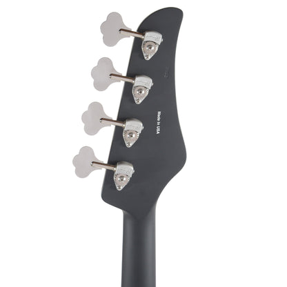 Lull XP1T4 4-String Satin Black w/15% Larger Body Size, Red Racing Strip & Hardshell Case Bass Guitars / 4-String